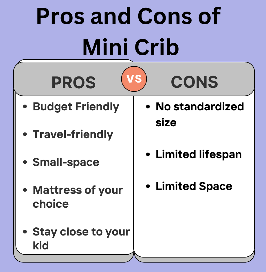 Pros and Cons of Mini Crib